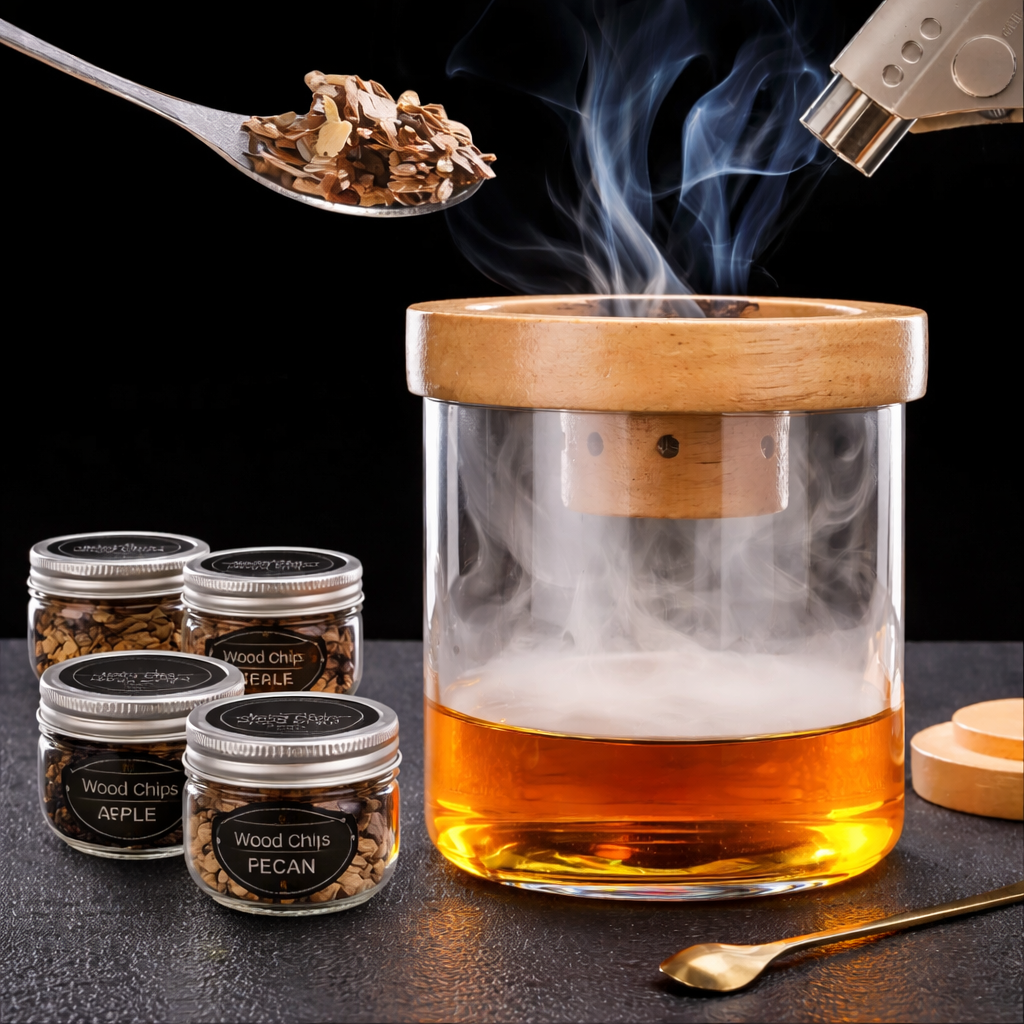 The Old Rituals Cocktail Smoker Kit — Glass-Top Smoker, Torch & 4 Wood Flavors